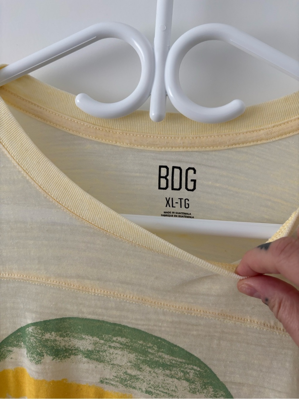 BDG yellow oversized tee - Picture 2 of 6